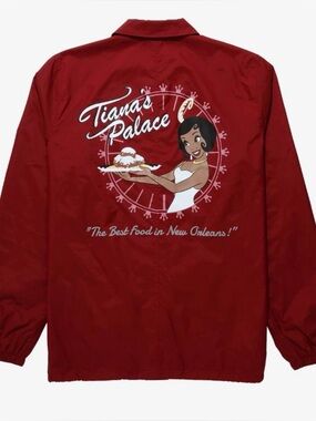 Disney Princess BOX LUNCH Tiana's Palace Red Women's Windbreaker *Host Pick*